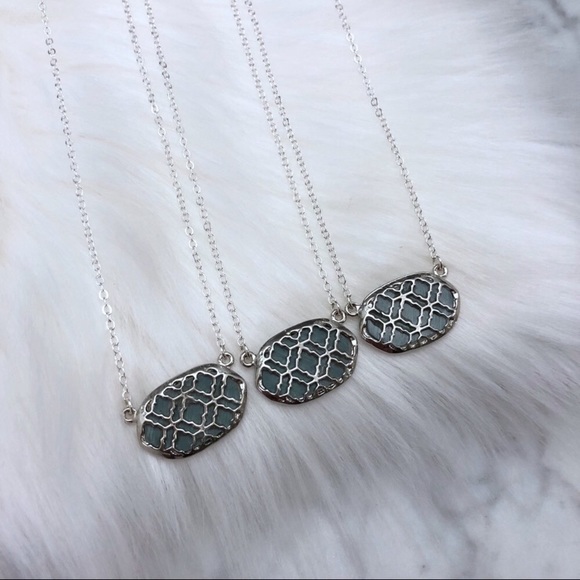 SOLD OUT - 🎉3XHP🎉 Silver Abalone Necklace - Picture 5 of 8